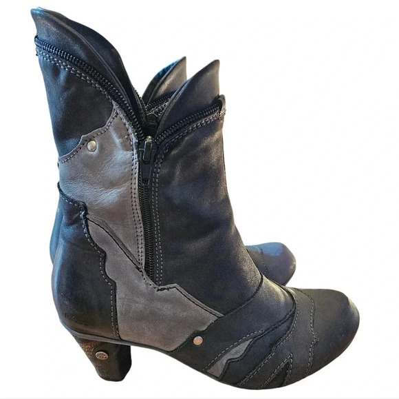 Dkode Women's Boho Leather Vintage Style Zippered Retro Ankle Boots Size EU 38. - Picture 6 of 15